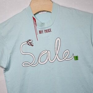 Drifter Men's T-Shirt Tee Size S USA Made  Off Price Graphic T Cotton Light Blue